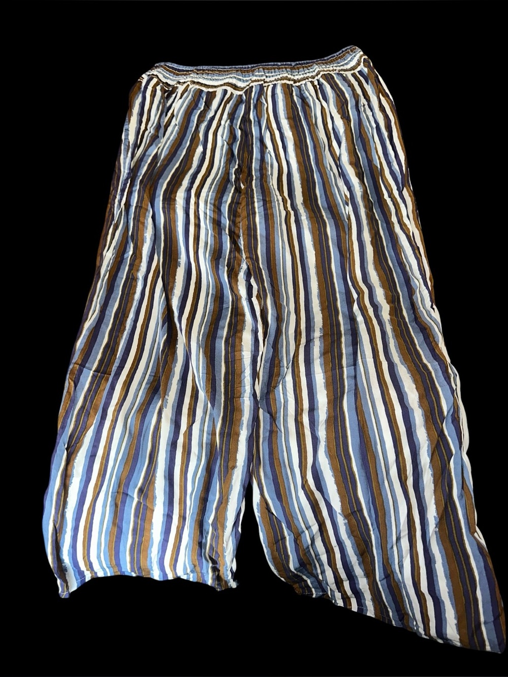 NWT New Look Striped Lightweight Flowy Pull on Pants Elastic Waist- 2X